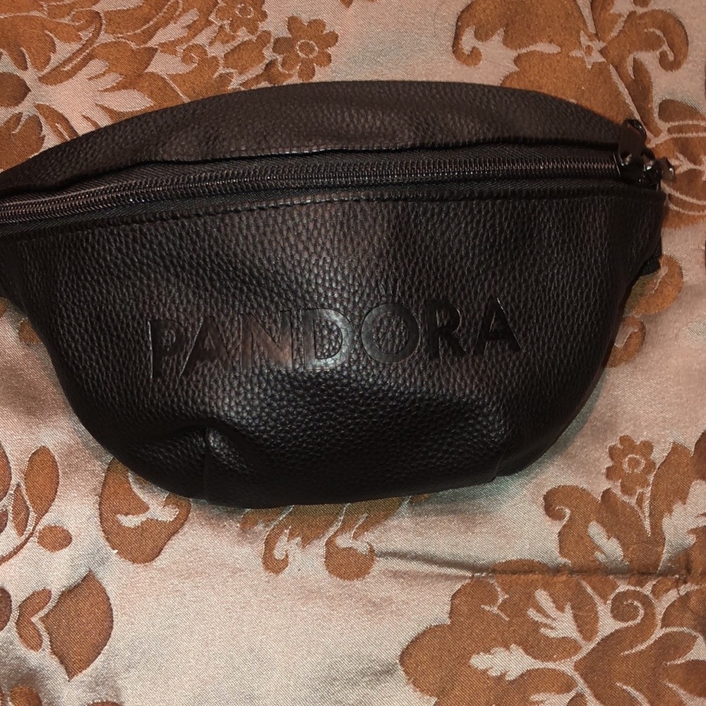 Pandora Black Pebbled Leather Fanny Pack